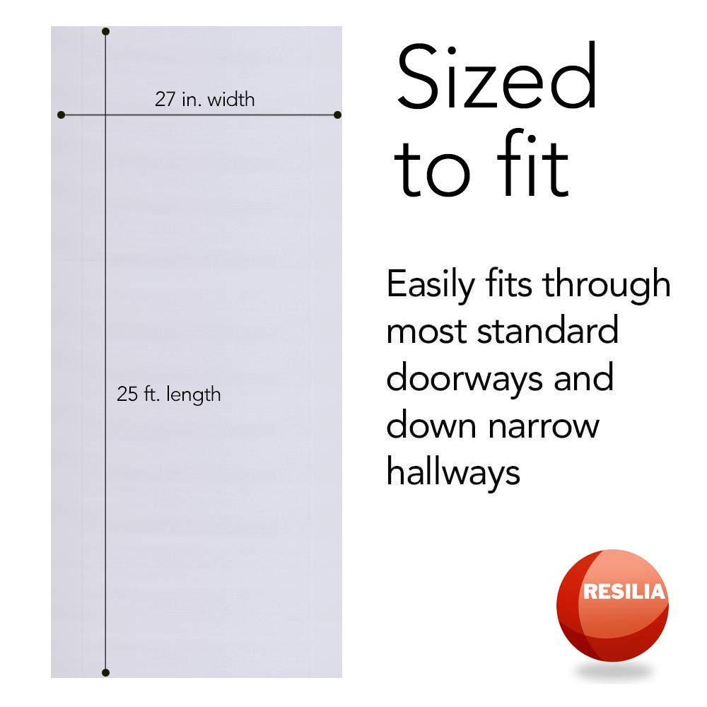 Resilia Clear Vinyl Plastic Floor Runner Protector For Deep Pile Carpet Skid Resistant Decorative Pattern 36 Inches Wide X 12 Feet Long Buy Online In Aruba At Aruba Desertcart Com Productid 110787805