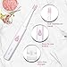 Sonic Electric Rechargeable Toothbrush with Induction Charging Base & 4 Replacement Heads, Deep Clean Electric Waterproof Toothbrush for Sensitive Gum Care