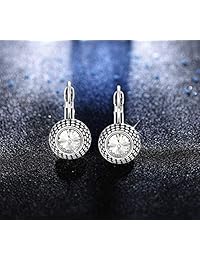 Kesaplan - Pendientes colgantes para mujer, cristales de Swarovski, regalo de Navidad