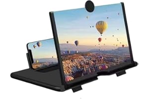 HD Screen Magnifier for Cell Phone, Pull-Out Foldable Mobile Phone Projector Stand for Movies & Videos, Big Display Holder fo