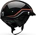 Bell Pit Boss Open-Face Motorcycle Helmet (Pinstripe Orange/Black, Large)