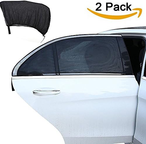Cocoly Car Sun Shade (2 pack) for Side Universal Fit Baby Side Window Cover With Dual-Layer Protection - Protects Your Baby and Older Kids from the Sun, Fits Universal Car Window