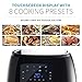 Air Fryer XL Touchscreen by Cozyna (5.7QT) with 8 Cooking Preset and airfryer cookbook (over 50 recipes)