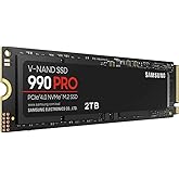 Samsung Samsung 990 PRO 2TB, 3-bit MLC V-NAND, M.2 (2280), NVMe 2.0, R/W(Max) 7,450MB/s/6,900MB/s, 1,400K/1,550K IOPS, 1200TB