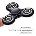 Fidget Spinner Toy Stress Reducer Fast Bearings Spins for 3 mins (Black)