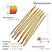 Azarxis Tent Pole Repair Kit Splint Support Kit Replacements Aluminum Rod Adjustable Replacement Poles Accessories for Camping Hiking Backpacking Tent (Gold - 10.92ft)