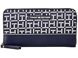 Tommy Hilfiger Women's Jackie Zip Wallet Navy/White