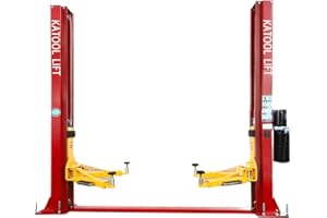 KATOOL 10000lbs 2 Post Lift Car Lift Auto Vehicle Car Lift Truck Hoist Floor Plate 220V (10000lbs)