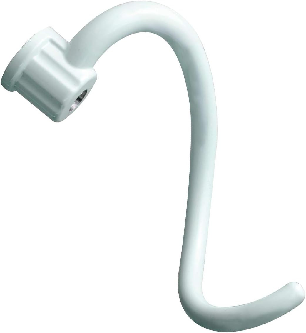 Spiral Coated Metal Dough Hook - Replacement Part Fits for Kitchenaid KNS256CDH Stand Mixer Bowl-Lift KV25G0X, KV25G8X, KV25H0X, KP26M1X, KP26M8X, KL26M8X, KB26G1X