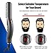 Beard Straightener for Men, KXLY Anti-Scald Beard Straightening Comb Hair Straightening Brush - Portable Beard/Hair Straightener Ceramic Electric Hot Comb with LED Display for Quick Styling