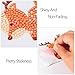 Alphatool 20Pcs 5D Colorful DIY Diamond Painting Stickers-Number Handmade Animal Sticker for Mobile Phone,Refrigerator,Cup,Book,Window