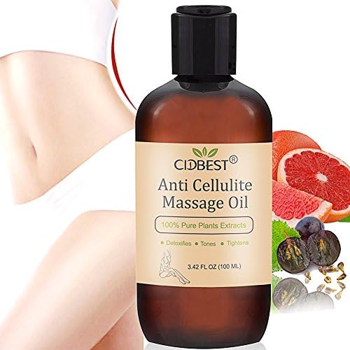 Anti Cellulite Massage Oil, Slimming Oil , Natural Cellulite Treatment Oil, Firming Body Oil Against Cellulite - Targets Unwanted Fat Tissues & Improves Skin Firmness 100ml