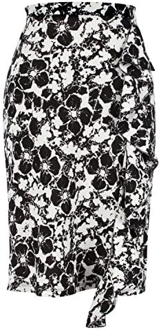 Contenta Women's Ruffle Skirt. Ruffled for Dressy Occasion or Wear to Work.