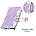 ULAK iPod Touch 7 Case, iPod Touch 6 & 5 Case, Flip PU Leather Wallet Stand Case Credit Card Holder Slots Shockproof Cover for Apple iPod Touch 5 / 6th / 7th Generation, Purple