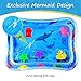 iBeleby Inflatable Tummy Time Water Mat, Baby Playmat - Fun Time Play Activity Center for Infants & Toddlers, Baby Toys 6 to 12 Months, Improve Early Brain Development & Stimulation Growth (Mermaid)