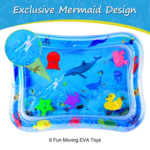1 iBeleby+Inflatable+Tummy+Mermaid+Playmat