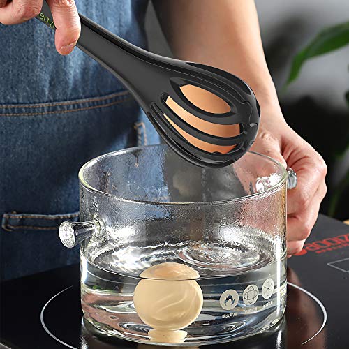 Hypermotion - Kitchen Tongs - 3 in 1 Multifunctional Egg Whisk Nylon Food Tongs for Kitchen Utensils - whisps - Egg Beater - Tongs for Cooking - Pasta Spaghetti Clip - Blender Mixer - Grill Tongs