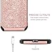 BENTOBEN Phone Case Compatible with Moto Moto G4 Plus Case, 2 in 1 Luxury Glitter Bling Hybrid Hard Cover Laminated with Sparkly Shiny Faux Leather Shockproof Bumper Protective Case, Rose Gold