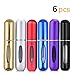 6 Pack Perfume Atomizer,5 Ml Mini Refillable Empty Perfume Atomizer Bottle, Refillable Perfume Spray, Scent Pump Case, Perfume Atomizer for Travel Outgoing By Korty