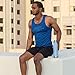 Thermo Tank Insulated Stainless Steel Water Bottle - Ice Cold 36 Hours! Vacuum + Copper Technology - 25 Ounce (Haze Blue, 25oz)
