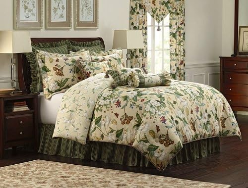 Royal Heritage Home Williamsburg Garden Images King Size Comforter Set