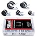 Hilitchi 47-Pcs Zinc Plated Steel Rubber Insulated Clamp Assortment Kit - 1/4~5/8 inch (6.5mm - 16mm)