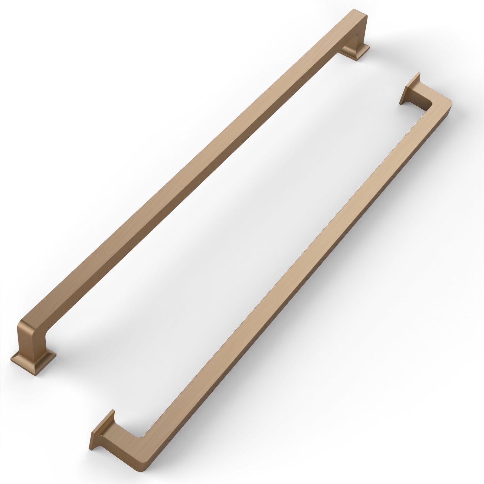 Photo 1 of FILTA 15 Inch(381mm) Hole Centers Champagne Bronze Cabinet Pulls(Set of 6),Champagne Cabinet Pulls Zinc Alloy Kitchen Cabinet Handles Cabinet Hardware for Cabinets Cupboard Drawer