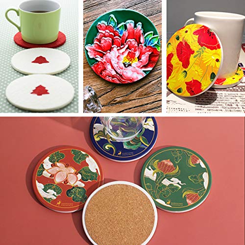 Unglazed Ceramic Tiles for Crafts 12PCS UnGlazed White Tiles with