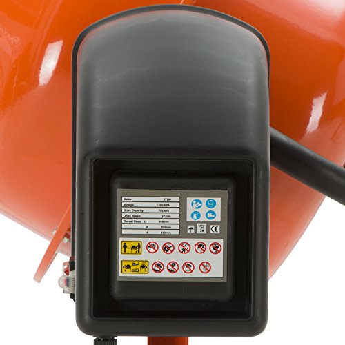 SUNCOO 1/2 HP 2.5 Cu Ft Electric Concrete Cement Mixer Mortar Mixing