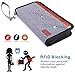 Family Passport Holder RFID-Blocking Travel Wallet Ticket Holder Document Organizer with Zipper for Women & Men, Fits 5 Passports (Large, Grey)