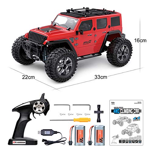 MKZDGM RC Autos Offroad Ferngesteuertes Auto 4WD 2,4GHz Radio RC Rock Rennauto Elektroauto RTR Hobby-Spielzeug im… – Bild 7