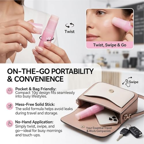 PDRN Pink Collagen Volume Multi Balm, Hydrating Skin Care Stick for Face, Moisturizing Firming Multi Balm, 10g, 2 Pack