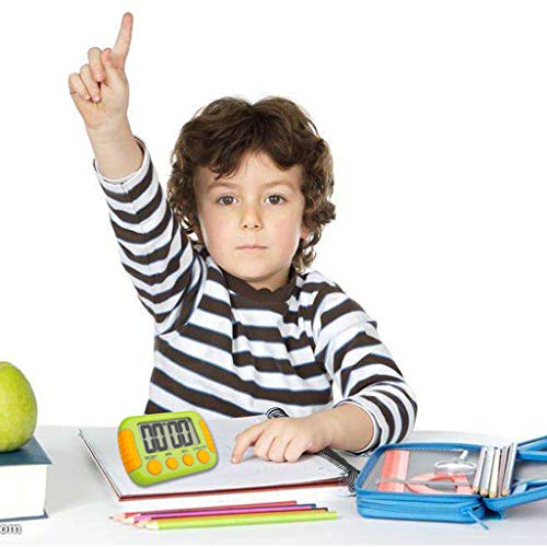 Classroom or Meeting Timers for Kids and Teacher Digital Kitchen Timer, Count-Up & Count Down for Cooking Baking Sports Games Office Study, Green