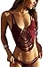 Cocominibox Women's Sexy Fringe Bohemian Crochet Bikini Top Handmade Swimsuit