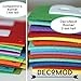 Decomod Premium Layered Felt Happy Birthday Banner Bunting Laser Cut 60 inches Wide - Blues
