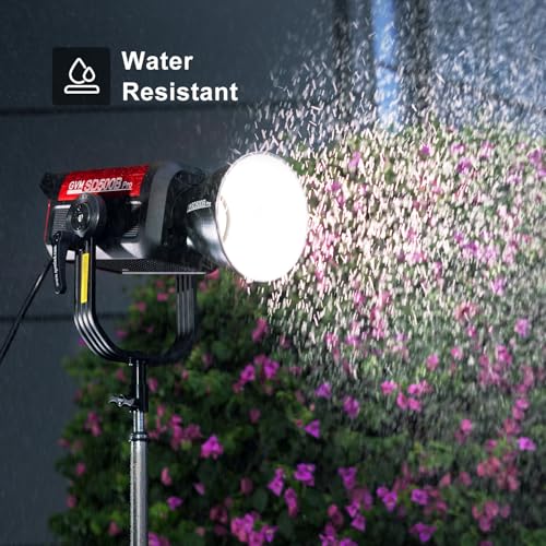 GVM Pro SD500B 500W LED Video Light Studio Lights with Bowen Stand Photography Lighting Kit 61600 Lux/1m Continuous Output Video Light with Controller, CRI 97+, 2700-6800K