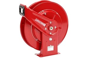 Reelcraft 7800 OLP Heavy Duty Spring Retractable Hose Reel, 50' Air/Water Hose Not Included