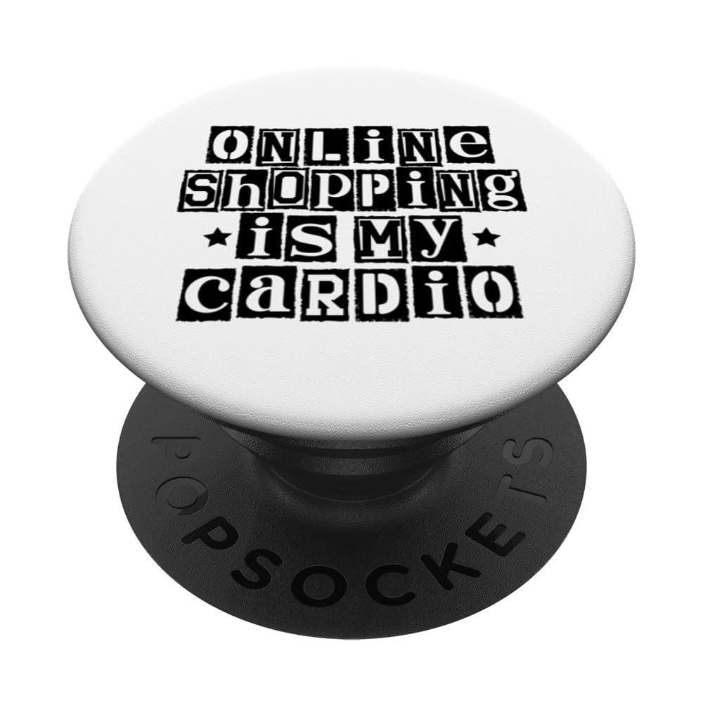 Online Shopping Cart Mall Shopper Shop E-commerce Shopaholic PopSockets Swappable PopGrip