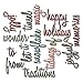 Sizzix 660977 Thinlits Dies, Holiday Words 2: Script by Tim Holtz
