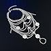 Zhenhui 1 Pair Boho Vintage Silver Tone Gold Tone Coin Blessing Symbol Tassel Indian Anklets Foot Jewelry 2 Pcs (Silver Coin)
