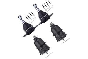 SCITOO 4pcs Front Suspension Kit Lower Upper Ball Joint Fit 1982-2003 For Chevy S10 RWD 1995-2005 For Chevy Blazer RWD 1991-2003 GMC Sonoma RWD