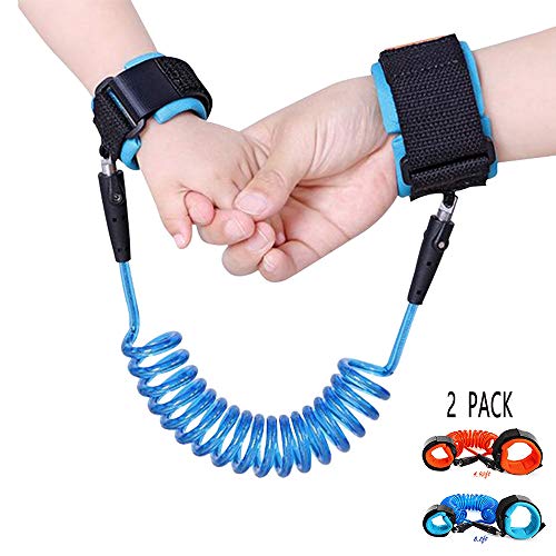 2 Pack Anti Lost Wrist Link Child Outdoor Safety Leash with Blue and Orange for Toddlers Babies & Kids, [4.92ft & 8.2ft] ... - Thumbnail 7