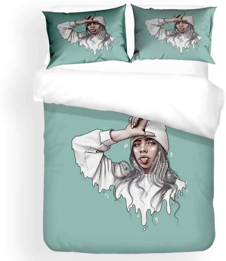 WEDSGTV Bedding Set Full Size Super King Duvet Cover Set Duvet Single Set 2 Pillow Covers,D-SetSingle:135√ó200cm