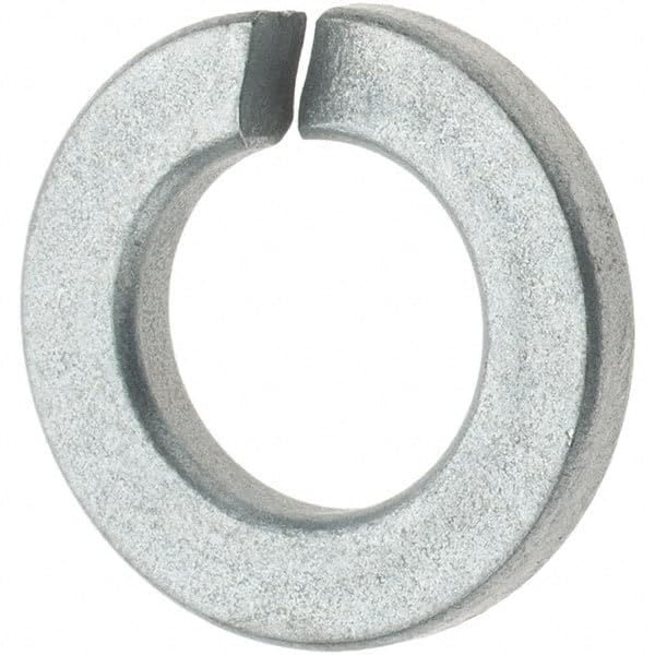 Photo 1 of 3/8 Split Lock Washer (100 Pack) Zinc Plated Steel, Meets ASME B18.21.1 by Makers Bolt