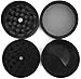 TGproducts 4 Piece Herb 2 Inch Aluminum – Sleek Black