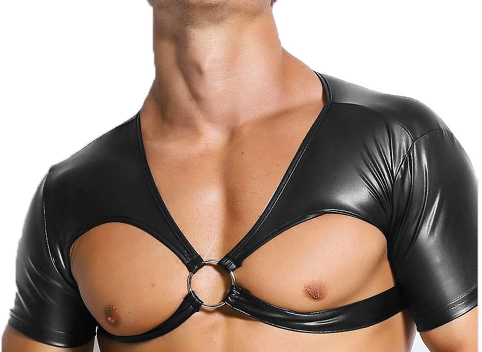 Duuozy Men's Sexy Lingerie Sexy Wild Bust Night Shirt Shop Performance Tights M, L, XL, XXL,XL