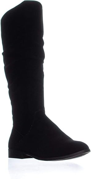 faux suede riding boots