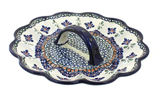 Click Here to See More Images Polish Pottery Mosaic Flower Egg Plate