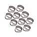 Pixnor Bottle Opener Ring Lightweight Stainless Steel Pack of 10