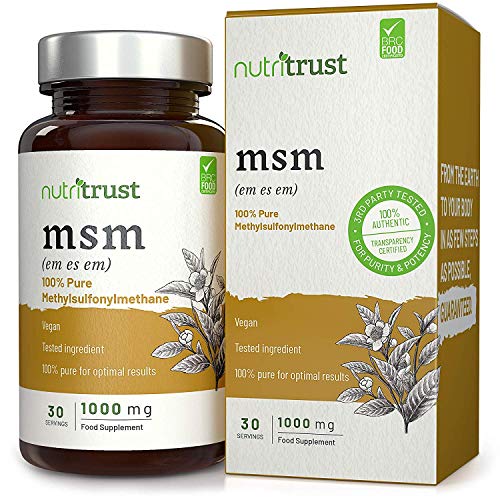 Buy MSM 1000mg s by trust® 100 Pure Methylsulfonylmethane from Vegan